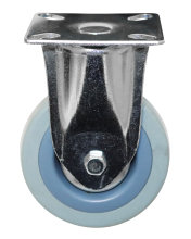 Møbelhjul fast med plate 75 mm